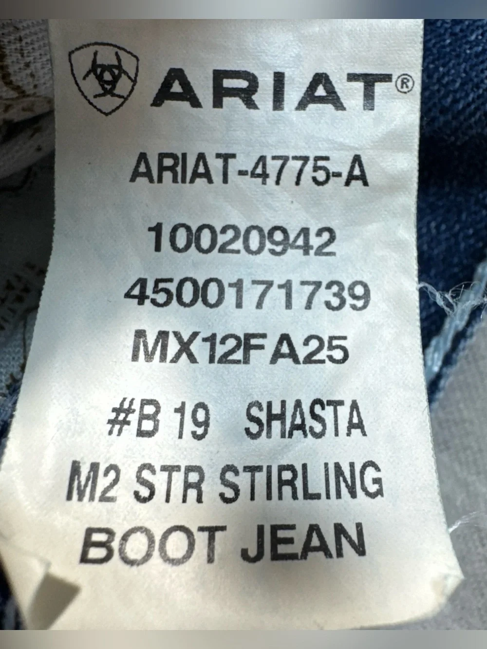Ariat Men's Medium Blue Straight-Leg Jeans 38X30